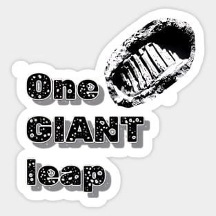 One GIANT leap for Mankind Sticker